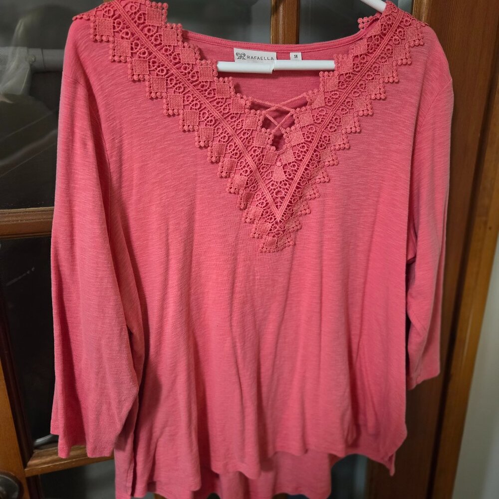Cute Lace Detail Knit Top